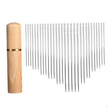 30 шт. иглы для ручного шитья, инструмент для вышивания в ассортименте для пожилых людей Beech Case