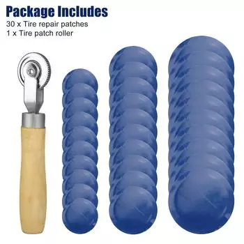 30 шт. Инструмент для ремонта автомобильных шин, ремонтные заплатки, уплотнители, ремонтные полоски, клей для перемешивания, прокол шины, ремонт шин для автомобилей и мотоциклов CHINA