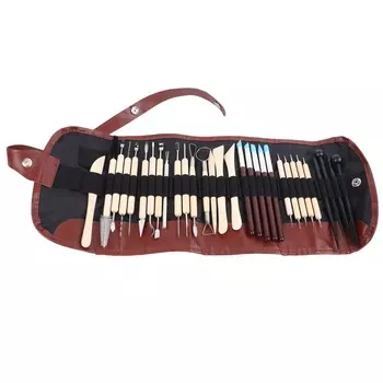 30 шт. Инструменты для лепки из полимерной глины, прочная деревянная металлическая удобная ручка, широко используемые инструменты для лепки из глины