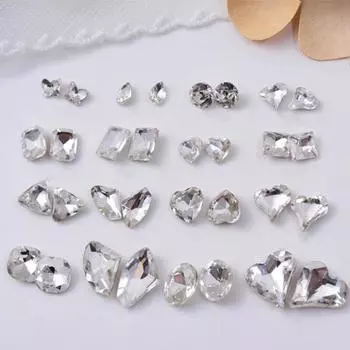 30 шт. искусственные хрустальные украшения для ногтей прозрачные изысканные капли воды персиковое сердце бабочка искусство стразы L