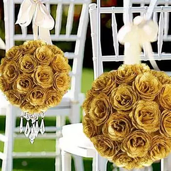 30 шт. искусственных золотых роз ко Дню святого Валентина, блестящие розы, золотые цветы, искусственные розы со стеблями для поделок, свадебных букетов, вечеринок, домашнего декора золотой