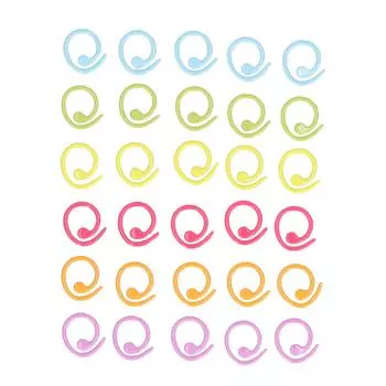 30 шт. Кольца для вязания крючком, цветные маркеры для вязания крючком, кольца для самостоятельного изготовления
