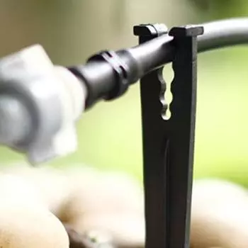 30 шт./компл. 3/5 ирригационный шланг кол, сверхмощный острый наконечник, универсальный тепличный сад, газон, капельная трубка, опорный кол, садовые принадлежности чёрный