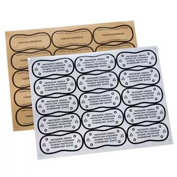 30 шт./компл. гигиеническая этикетка прозрачная лента купальники нижнее белье примерочная этикетка прозрачный