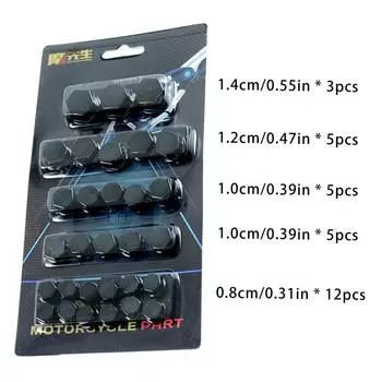 30 шт./компл. крышка винта с головкой мотоцикла, модификация, аксессуары, декоративные детали для автомобиля, мотороллера, электрического велосипеда красный