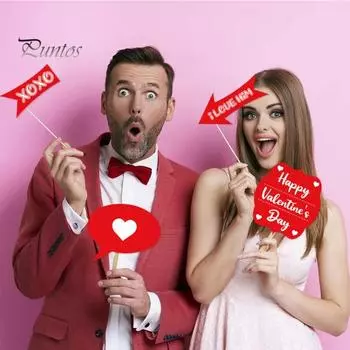 30 шт./компл., реквизит для фотобудки на день Святого Валентина, сделай сам, усы, губы, очки, бумажный реквизит для фотосессии, свадебный душ, вечеринка, свадебная съемка Sets