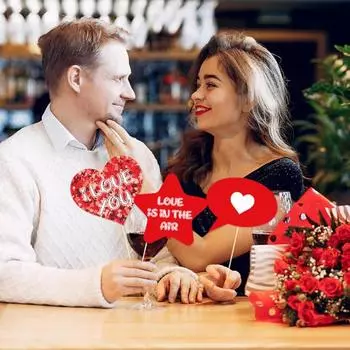 30 шт./компл., реквизит для фотобудки на день святого Валентина, сделай сам, усы, губы, очки, бумажный реквизит для фотосессии, свадебный душ, принадлежности для свадебной фотосессии Sets