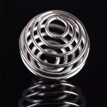 30 шт./компл. спиральные клетки для бусин подвески посеребренные ремесло изготовление ювелирных изделий своими руками подарок