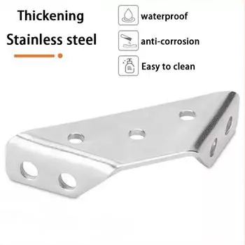 30 шт. комплект угловых кронштейнов из нержавеющей стали для крепления мебели, треугольная скоба, полка, шкаф, стол, опора