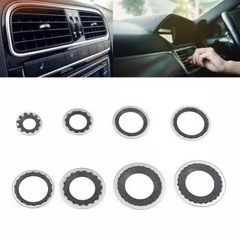 30 шт./комплект, уплотнительное кольцо для автомобильной системы кондиционирования воздуха, уплотнительная прокладка для головки трубы расширительного клапана компрессора чёрный