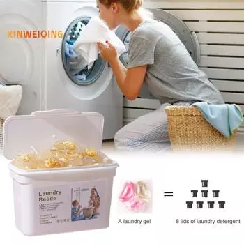30 шт./кор. капсулы со стиральным порошком, мягкое удаление клещей, стойкий аромат, смягчение D