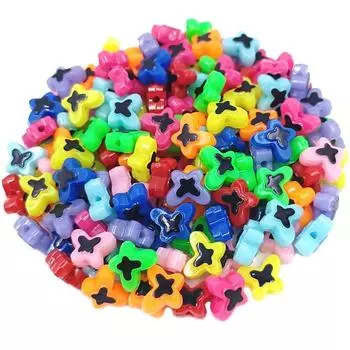 30 шт. креативные акриловые цветные блоки бабочка сливы бусины DIY ювелирные аксессуары для браслета, ожерелья, изготовления сережек Plum Flower розы красного