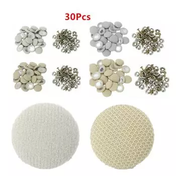 30 шт., крепежный винт из ткани для интерьера автомобиля, фиксированная пряжка на крыше автомобиля, заклепки, фиксатор, кнопка ремонта автомобильной обивки потолка