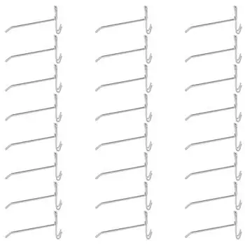 30 шт. Крючок для полки из железной сетки для супермаркета, крючок для полки для ювелирных изделий, толщина 3,5 мм, 15 см / 5,9 дюйма