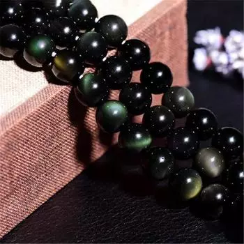 30 шт., круглые бусины из натурального обсидиана, красивые разноцветные бусины ручной работы, браслет «сделай сам», ожерелье, ювелирные изделия, бусины ручной работы, аксессуары 4mm(95pcs) разноцветный