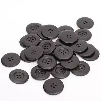 30 шт. круглых деревянных пуговиц для рукоделия, пальто, аксессуаров для одежды, прочных, водонепроницаемых, бизонов 40 мм