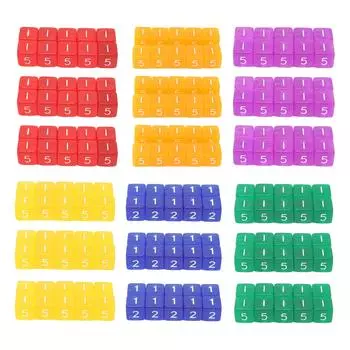 30 шт. кубики прямоугольные прозрачные цветные пластиковые 6-сторонние кубики для игр Red