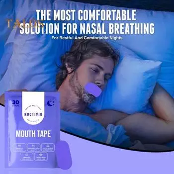 30 шт. лента для сна против храпа, улучшение сна, облегчение заложенности носа, дышащая, гипоаллергенная, безболезненная, удаление апноэ во сне, полоска для рта 30PCS