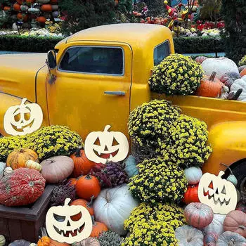 30 шт. ломтики тыквы, пустые принадлежности для чипсов, подвесные аксессуары, поделки своими руками, Хэллоуин