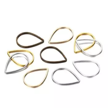 30 шт./лот, капля воды, смешанные цвета, прыгающее кольцо, сделай сам, для изготовления ювелирных изделий, поиск аксессуаров, принадлежности для сережек, ожерелья, разъемы 21x15mm x 30Pcs
