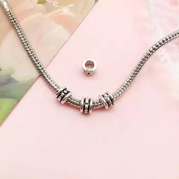 30 шт./лот тибетский античный серебряный цвет полые металлические бусины-разделители для изготовления ювелирных изделий Diy браслет Nekclace