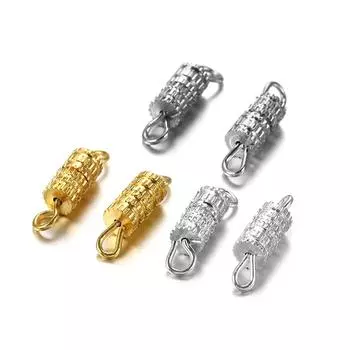 30 шт./лот, винтовые застежки, соединители, цилиндрические застежки, пряжка, закрытая для изготовления ювелирных изделий своими руками, поиск принадлежностей, аксессуары, браслет