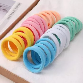 30 шт./лот Женские эластичные резинки для волос Девочки Разноцветные нейлоновые резинки Резинки для волос Скранчи Детский держатель для хвостика Аксессуары для волос
