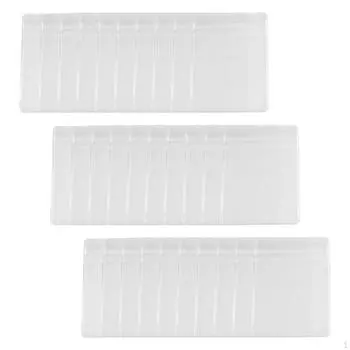 30 шт., маленькие мешочки для хранения ювелирных изделий 6 см x 8 см, прозрачные самозапечатывающиеся упаковочные кольца