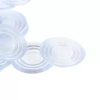 30 шт. мебельные стеклянные накладки на стол, круглый прозрачный резиновый коврик для чайного стола, нескользящий 24*3mm