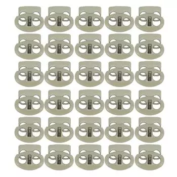 30 шт. Металлические замки для шнура, концевые пружинные стопоры, фиксаторы, нержавеющие, легкие, шнуры для шнура зелёный