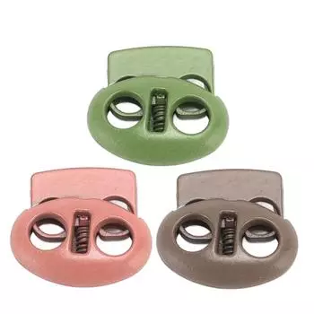 30 шт. Металлические замки для шнура с двойным отверстием из цинкового сплава, легкие многоцелевые фиксаторы для шнура для шнурка Pink