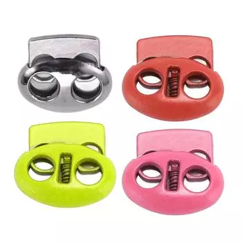 30 шт. металлический шнур с замком на конце, переключатель с двойным отверстием, пружинный стопор, застежка, ползунок, тумблеры, конец для Drawstri Dark Blue