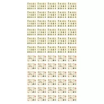 30 шт. милые рождественские наклейки тиснение фольгой рождественские наклейки для детей скрапбукинг Suppl Christmas Tree