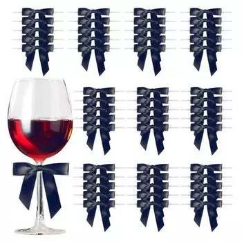 30 шт. Мини-ленты-бантики, маленькие атласные бантики для шитья, обертывания хлебобулочных изделий белый