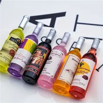 30 шт. миниатюрные бутылки вина, мини-дом, аксессуары для напитков, мини-поддельные пивные бутылки, игрушки, украшения для торта для сказочного сада, паба, бара, посуда, украшение random color 30pcs