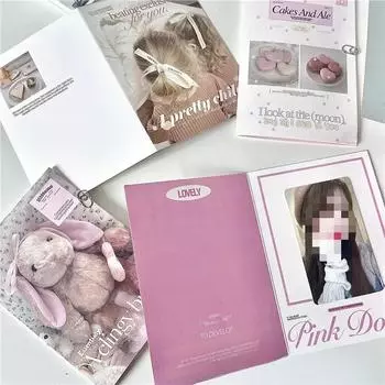 30 шт., микс, девушка, розовый, секрет, складная задняя карта, Kpop Idol, 3 дюйма, фотокарточка, сделай сам, упаковка, декор, защитный, фиксированный картон