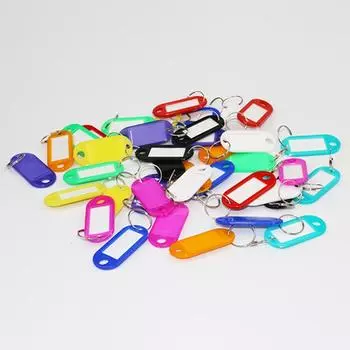 30 шт. многоцветный брелок для ключей, идентификационная этикетка, бирки, номер отеля, классификационная карточка A