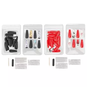 30 шт. накладные ногти наклейки на Хэллоуин узор полное покрытие для украшения 0070-CM11