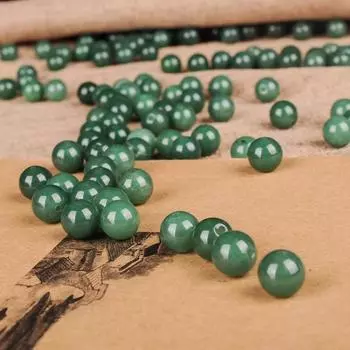 30 шт., натуральные зеленые нефритовые бусины, красивые разноцветные бусины ручной работы, браслет «сделай сам», ожерелье, ювелирные изделия, бусины ручной работы, аксессуары 6mm*30pcs