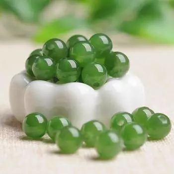 30 шт., натуральные зеленые нефритовые бусины, красивые разноцветные бусины ручной работы, браслет «сделай сам», ожерелье, ювелирные изделия, бусины ручной работы, аксессуары 4mm*30pcs светло-зеленый