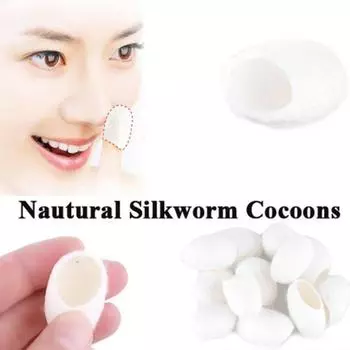 30 шт. натуральных шелковых отшелушивающих шариков для лица - нежный скраб для ухода за кожей, массаж лица, средство для глубокой очистки - без запаха и нежный для кожи белый