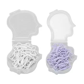 30 шт. необычные скрепки в форме кости с пластиковым покрытием из проволоки многоцелевые милые скрепки для блокнота S White