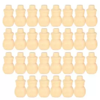 30 шт. неокрашенных деревянных фигурок, сделай сам, украшения для детского сада, граффити, твердый деревянный декор, ремесло