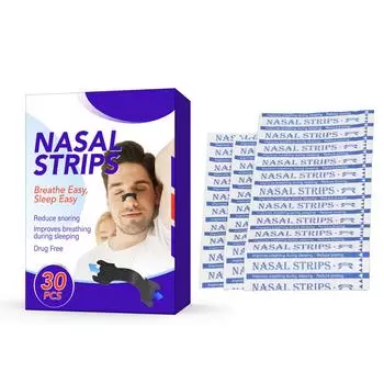 30 шт. носовые полоски против храпа удобные портативные дыхательные полоски для носа для всех типов кожи