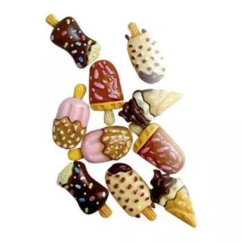 30 шт. новые милые смоляные мультяшные животные серии эскимо с плоской задней частью маникюрные детали украшения для волос банты аксессуары One Size