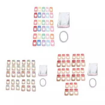 30 шт., открытки на день Святого Валентина для детей, баночка для подарков, обмен поздравительными открытками на день Святого Валентина «сделай сам» с пластиковым пакетом Style A