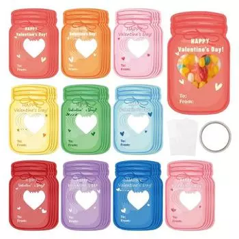 30 шт. открыток ко Дню святого Валентина Подарочная карта Mason Jar С Днем святого Валентина A