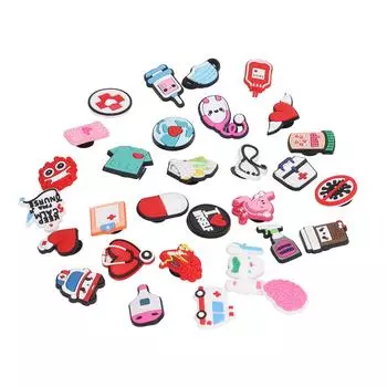 30 шт. отверстие обувь украшения ПВХ водонепроницаемый легкий вес анти деформация легко монтируется полые