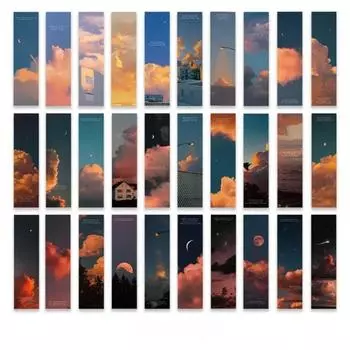 30 шт./пакет Ins Style Warm Series Creative Hand Account DIY Decor Bookmarks Cancel Student Office Supplies Back To School