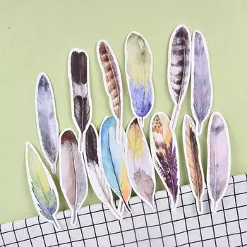 30 шт. перо бумажные закладки канцелярские закладки зажим для книг офисные аксессуары